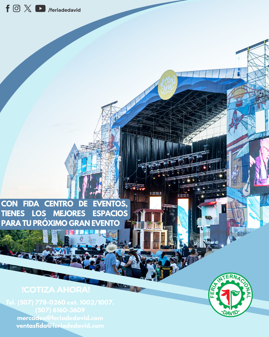 FIDA Eventos tiene los mejores espacios disponibles!!