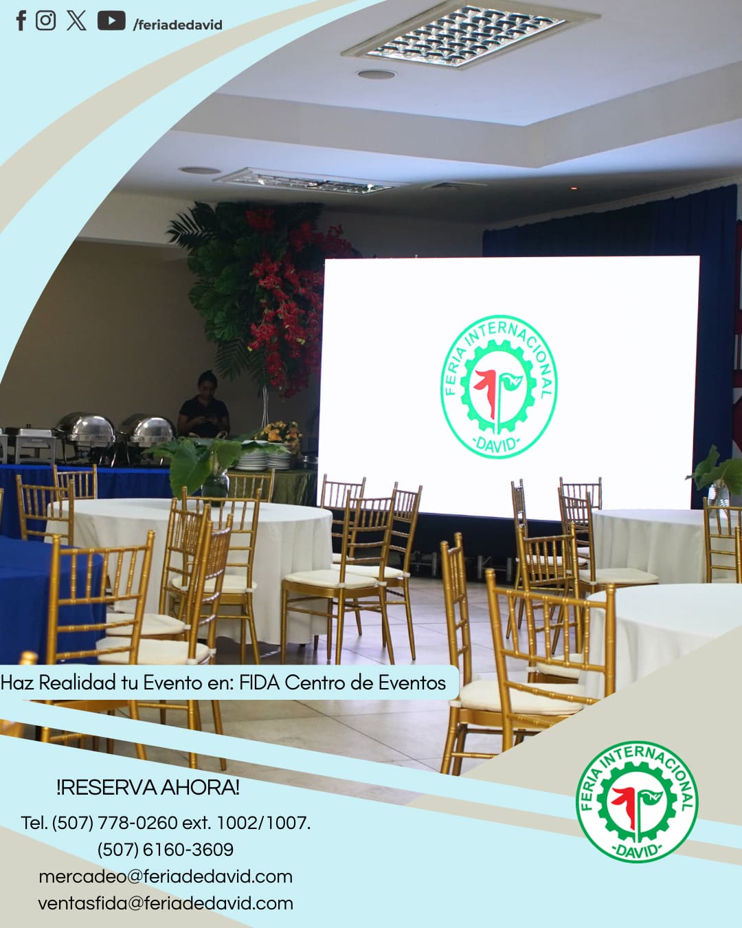 Haz realidad tu evento en FIDA Centro de Eventos!!